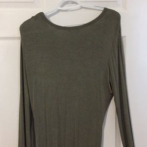 Venus asymmetrical long sleeve dress